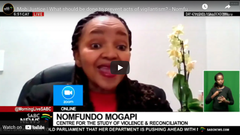 Mob Justice | What should be done to prevent acts of vigilantism? – Nomfundo Mogapi